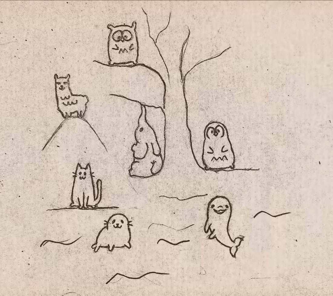 schizzo animali collezione "Gang del Bosco"