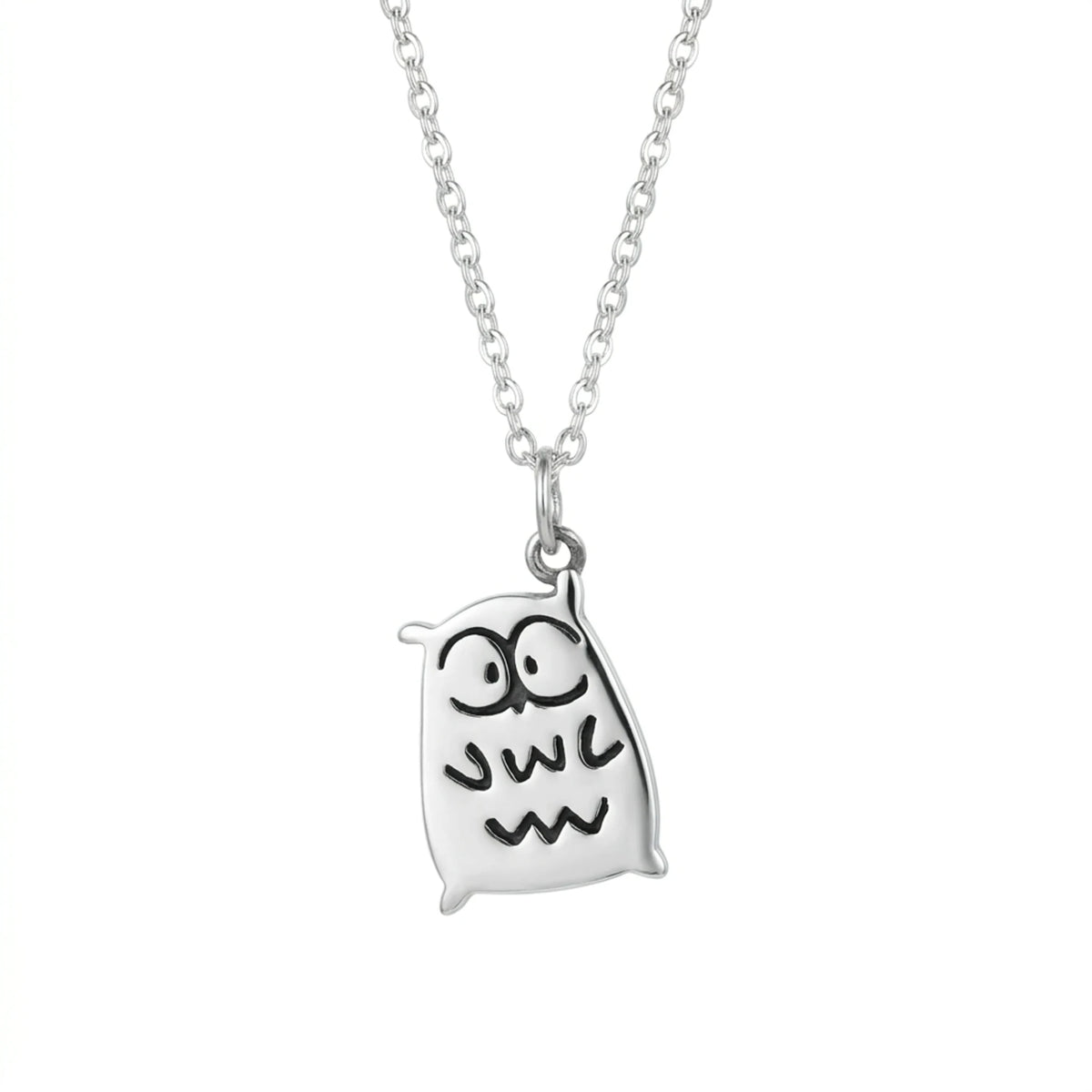 Sara Grace Jewelry - Foto Prodotto Ciondolo Gufo Su Sfondo Bianco
