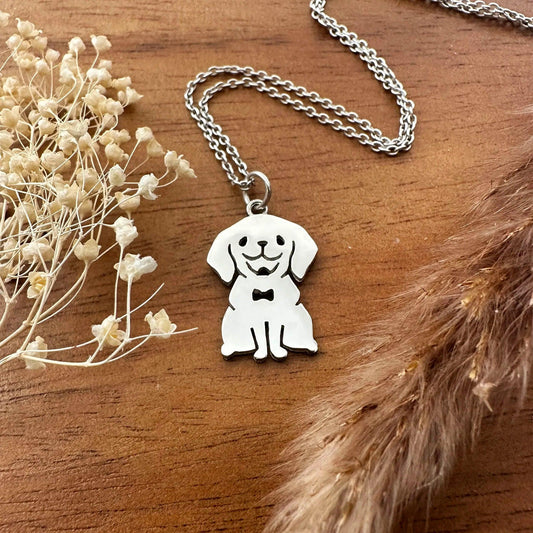 ciondolo argento 925 a forma di animale labrador