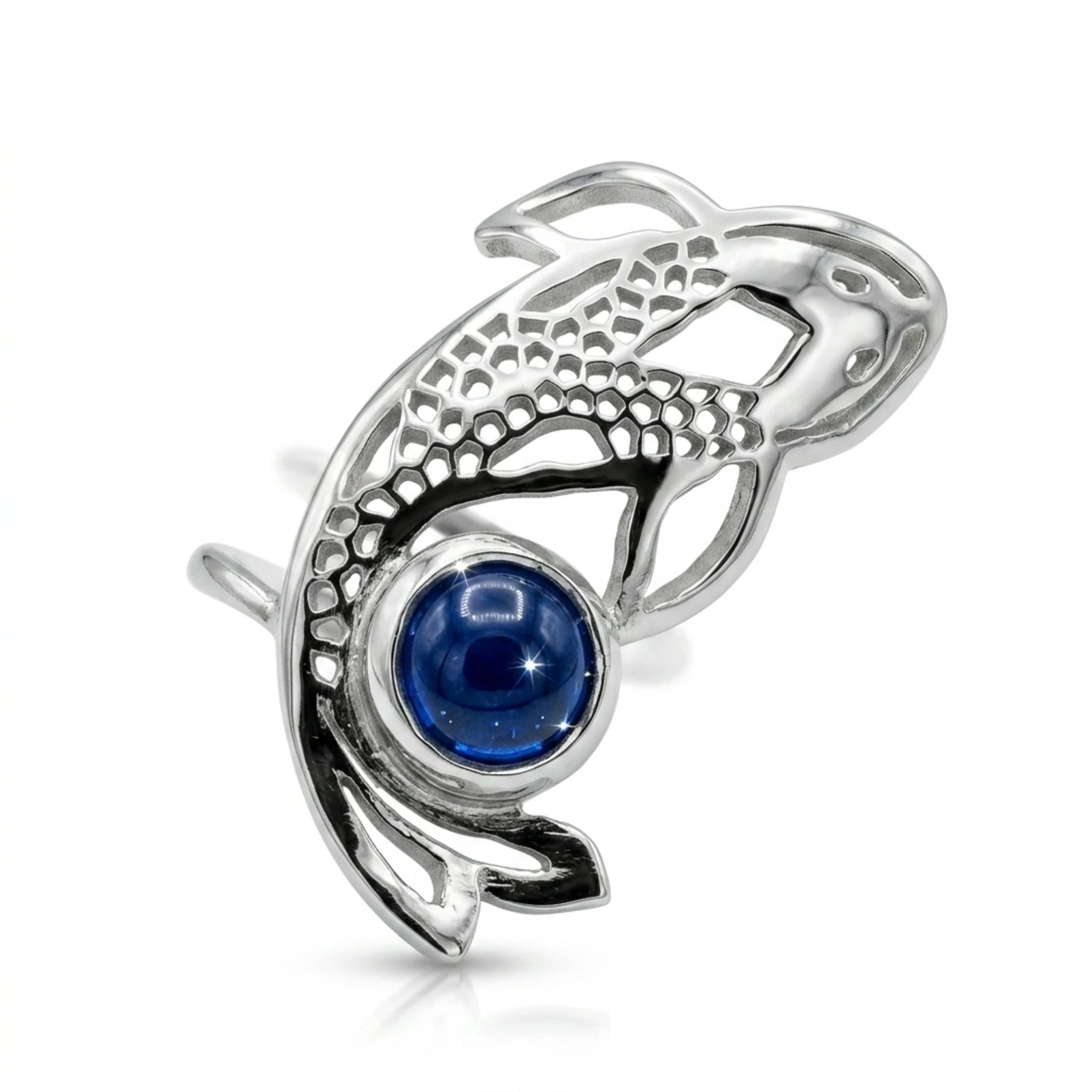 Sara Grace Jewelry - Foto Prodotto Anello Carpa Su Sfondo Bianco