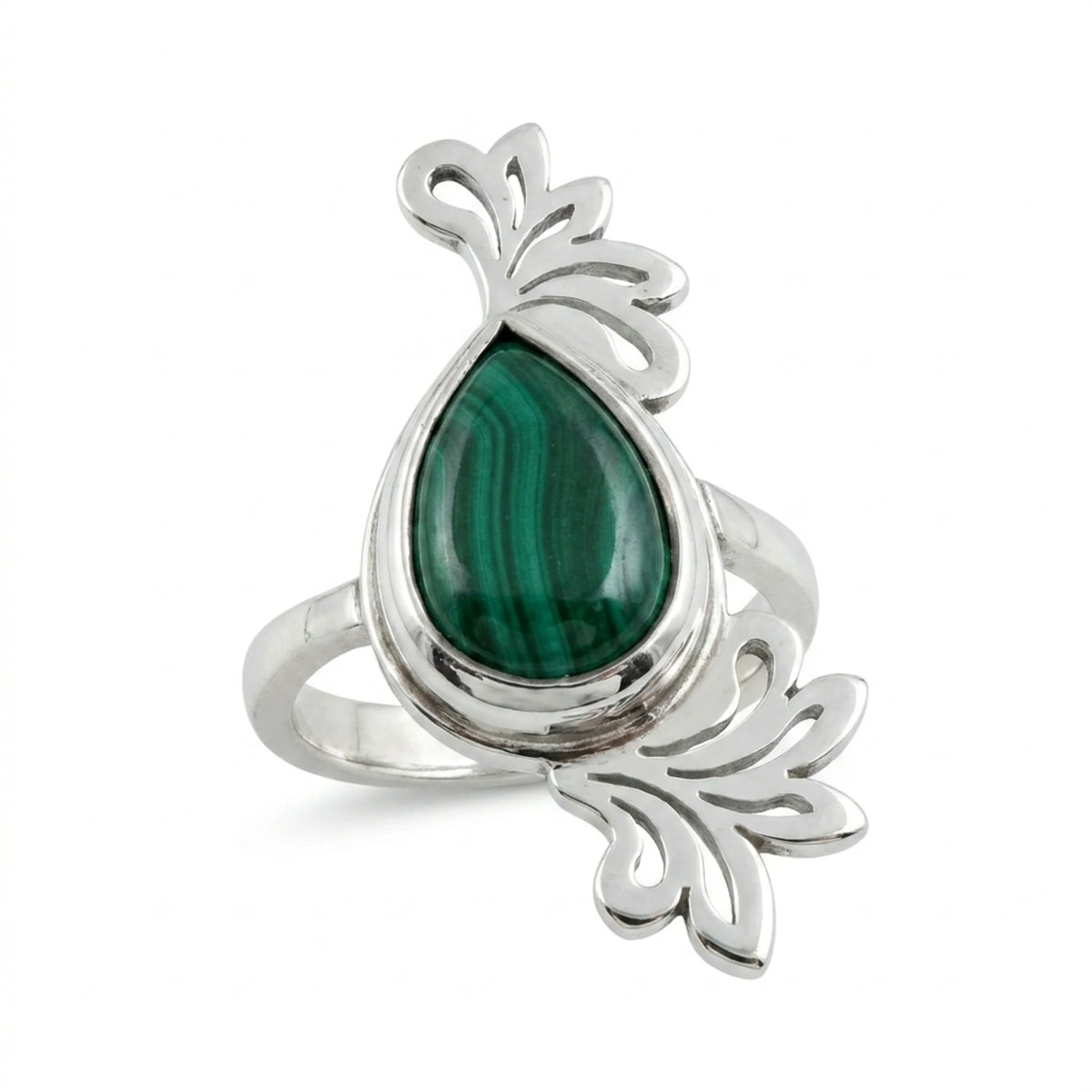 Sara Grace Jewelry - Foto Prodotto Anello Foglia Su Sfondo Bianco