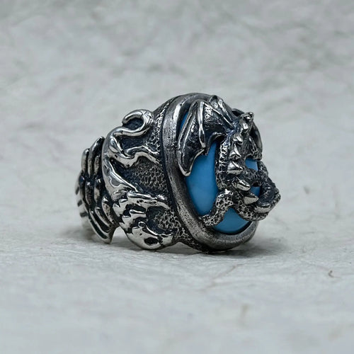 Jack Sparrow Ring Blue Stone