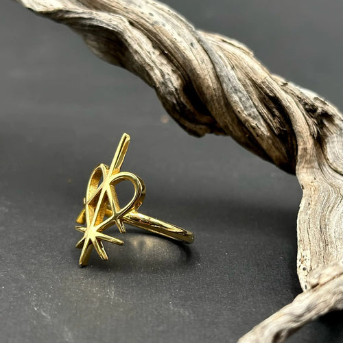 Gold-Plated 925 Sterling Silver Ring