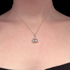 Sara Grace Jewelry ciondolo in argento 925 ciliegine con catenina 40 cm – gioiello artigianale 