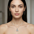 Sara Grace Jewelry - Foto Prodotto Ciondolo Ciliegine Argento 925 Indossato con Catenina 40 cm