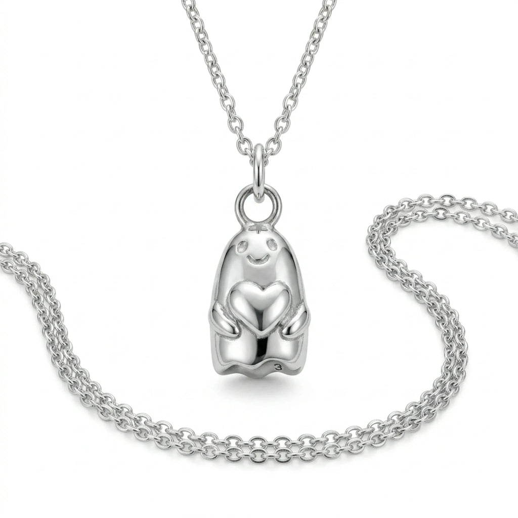 Sara Grace Jewelry - Foto Prodotto Ciondolo Fantasmino Su Sfondo Bianco