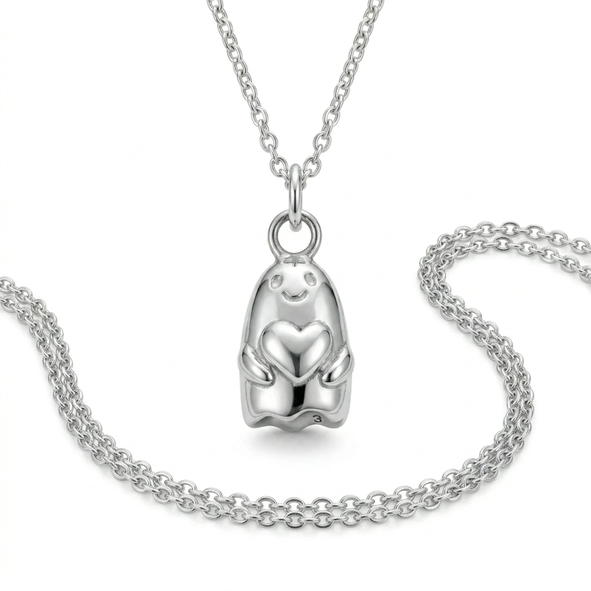 Sara Grace Jewelry - Foto Prodotto Ciondolo Fantasmino Su Sfondo Bianco