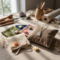 Sara Grace Jewelry ciondolo artigianale in argento 925 a forma di pinguino – gioiello fatto a mano vista su packaging