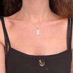 Sara Grace Jewelry ciondolo in argento 925 cocker spaniel con catenina 40 cm – gioiello artigianale 