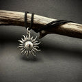 Sara Grace Jewelry ciondolo artigianale in argento 925 a forma di sole – gioiello estivo fatto a mano