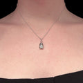 Sara Grace Jewelry ciondolo in argento 925 fantasma con catenina 40 cm – gioiello Halloween 