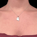 Sara Grace Jewelry ciondolo in argento 925 foca con catenina 40 cm – gioiello artigianale 