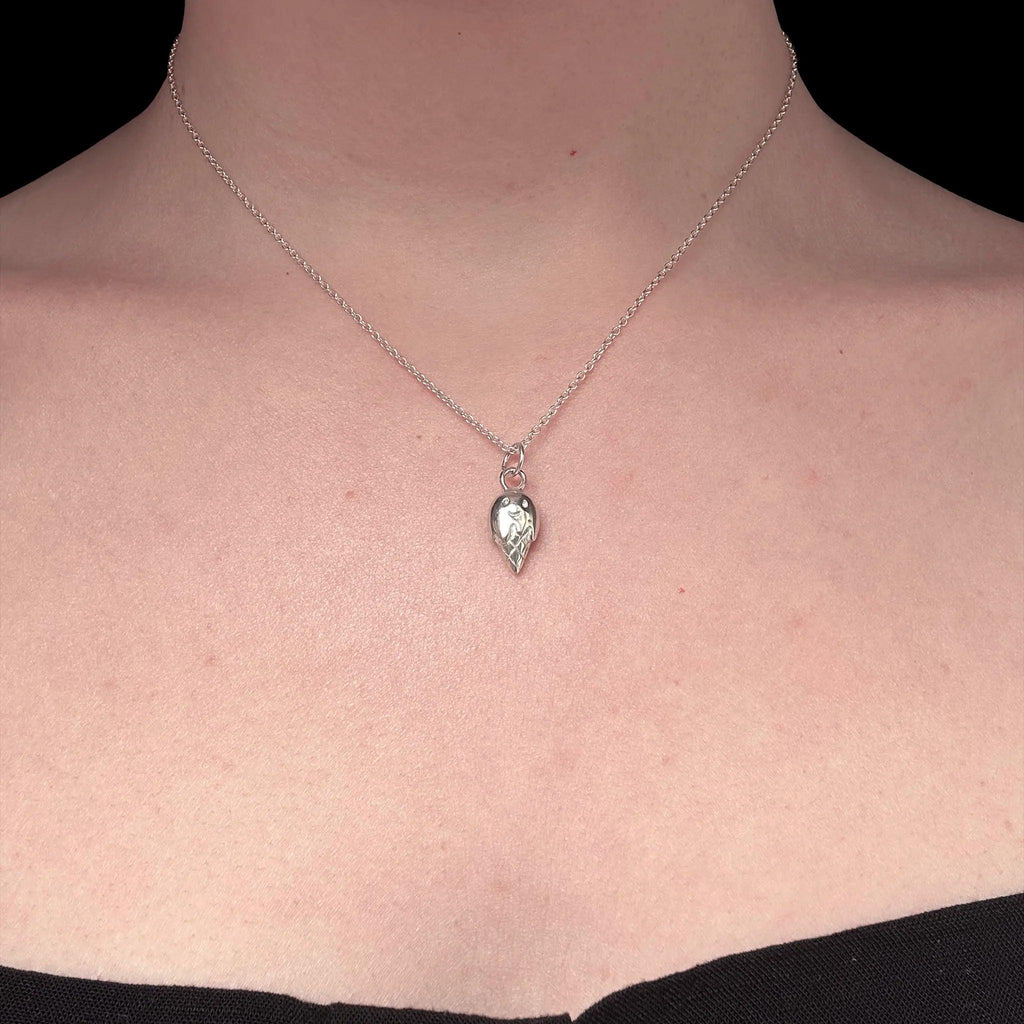 Sara Grace Jewelry ciondolo in argento 925 cono gelato con catenina 40 cm – gioiello estivo 