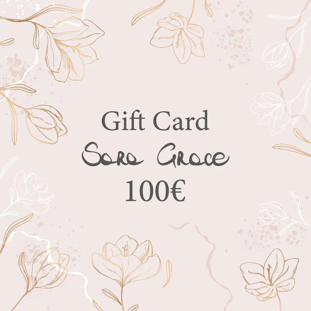 Sara Grace Jewelry Gift Card 100 euro – gioielleria artigianale regalo 