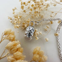 Sara Grace Jewelry ciondolo in argento 925 gufo stilizzato dettaglio artigianale – gioiello 
