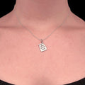Sara Grace Jewelry ciondolo in argento 925 gufo con catenina 40 cm – gioiello artigianale 