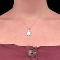 Sara Grace Jewelry ciondolo in argento 925 gatto con catenina 40 cm – gioiello artigianale 