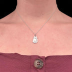 Sara Grace Jewelry ciondolo in argento 925 gatto con catenina 40 cm – gioiello artigianale 