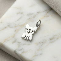 Sara Grace Jewelry orecchini artigianali in argento 925 a forma di bulldog – gioiello fatto a mano