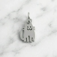 Sara Grace Jewelry orecchini artigianali in argento 925 a forma di gatto – gioiello fatto a mano