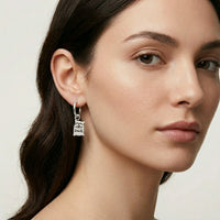 Sara Grace Jewelry - Foto Prodotto Orecchino Gufo Argento 925 Indossato