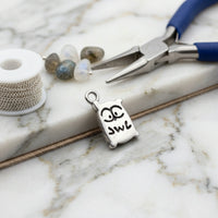 Sara Grace Jewelry orecchini artigianali in argento 925 a forma di gufo – gioiello fatto a mano