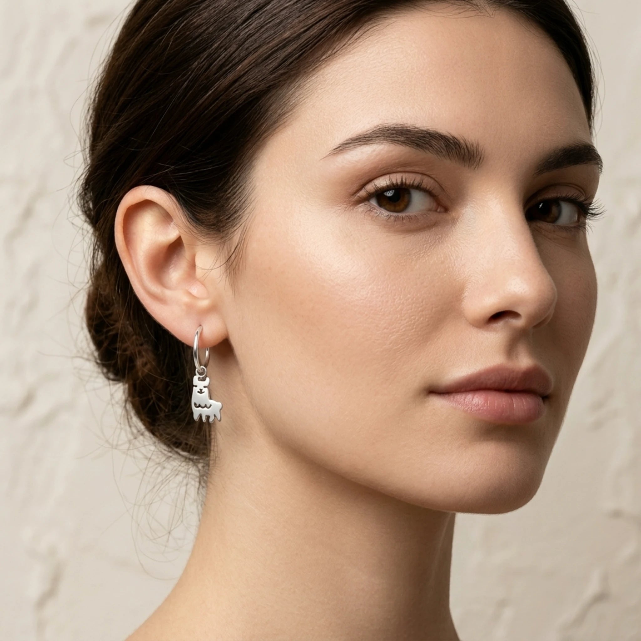 Sara Grace Jewelry - Foto Prodotto Orecchino Lama Argento 925 Indossato
