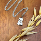 Sara Grace Jewelry ciondolo artigianale in argento 925 a forma di panda – gioiello fatto a mano