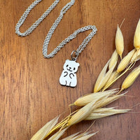 Sara Grace Jewelry ciondolo artigianale in argento 925 a forma di panda – gioiello fatto a mano