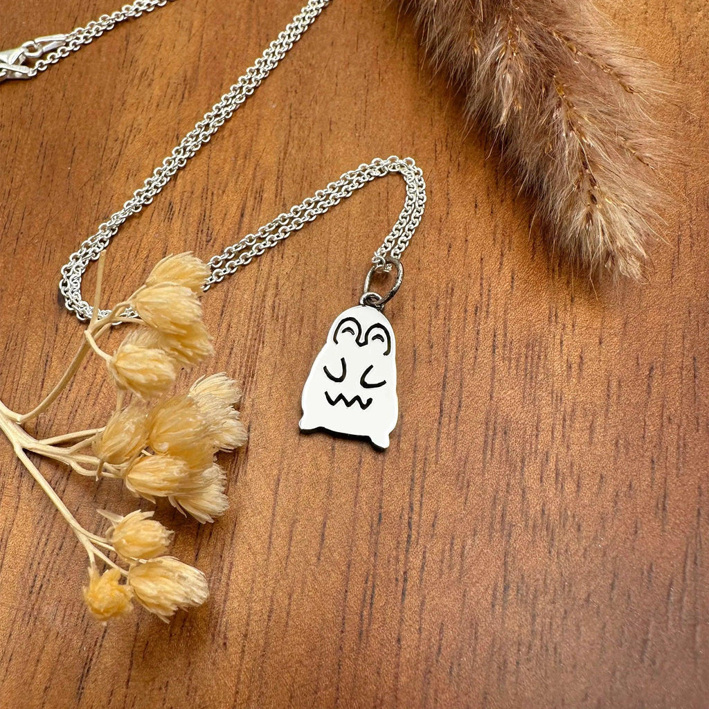 Sara Grace Jewelry ciondolo artigianale in argento 925 a forma di pinguino – gioiello fatto a mano