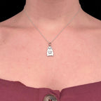 Sara Grace Jewelry ciondolo in argento 925 pinguino con catenina 40 cm – gioiello artigianale 