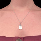 Sara Grace Jewelry ciondolo in argento 925 pinguino con catenina 45 cm – gioiello artigianale 